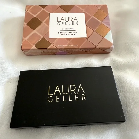 NIB Laura Geller Hi-Def Duo Bronzer Palette - Beachy Keen - Picture 2 of 3